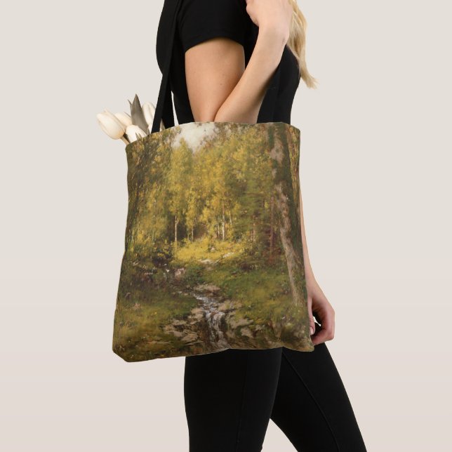Pool in the Woods Tote Bag (Close Up)