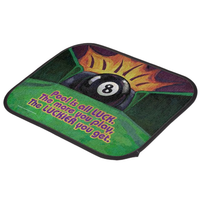 Pool is Luck Car Mat (Rear Angled)