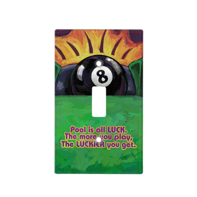 Pool is Luck Light Switch Cover (Front)