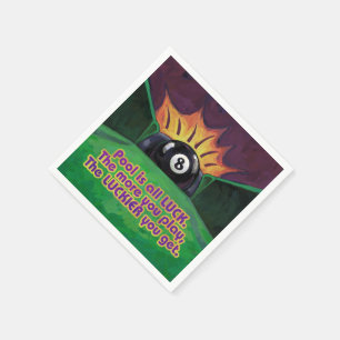 Pool is Luck Paper Napkins