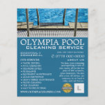 Pool Ladder, Swimming Pool Cleaning Advertising Flyer<br><div class="desc">Pool Ladder,  Swimming Pool Cleaning Service Advertising Flyer by The Business Card Store.</div>