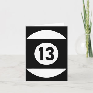 Pool Ll 13 Matching Billiards Gift Easy Halloween Card