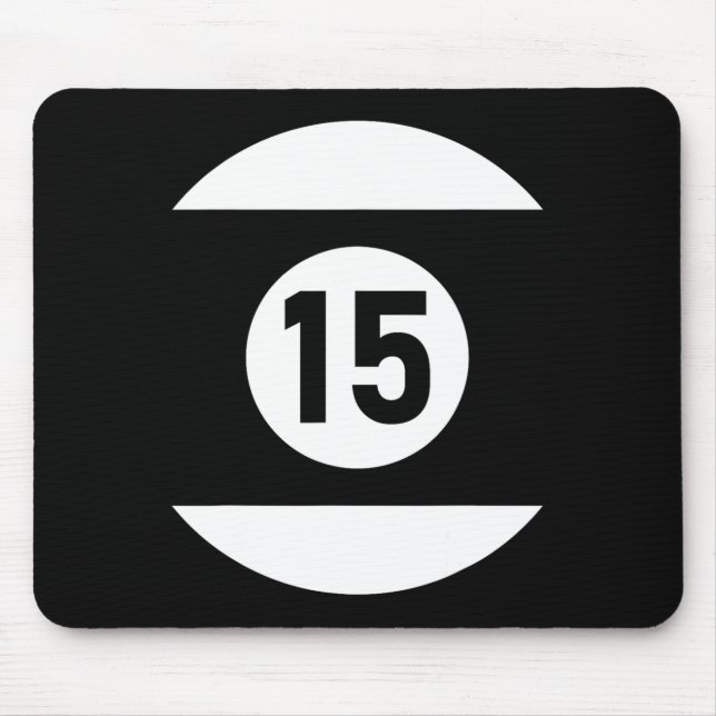 Pool Ll 15 Matching Billiards Gift Easy Halloween  Mouse Pad (Front)