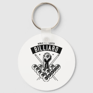 Pool Master Billiards Love Playing Pool  Keychain