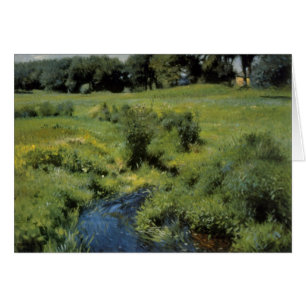 Pool Medfield by Dennis Miller Bunker, Vintage Art Cards