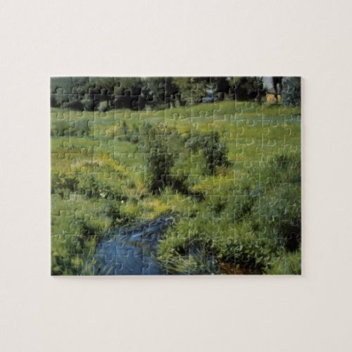 Pool Medfield by Dennis Miller Bunker Vintage Art Jigsaw Puzzle