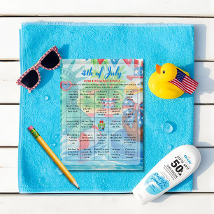 Pool Party 4th of July Bingo  game card