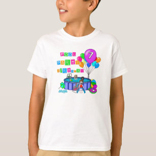 Pool Party 7th Birthday T-Shirt