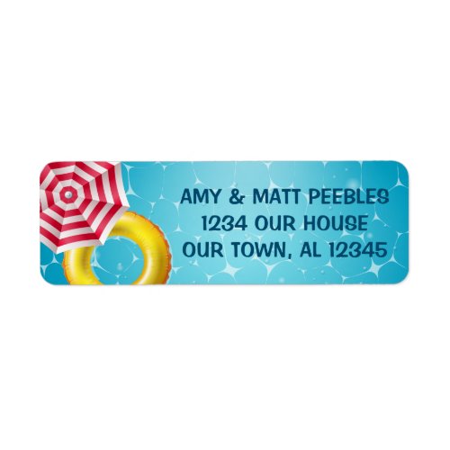 Pool Party Address Labels