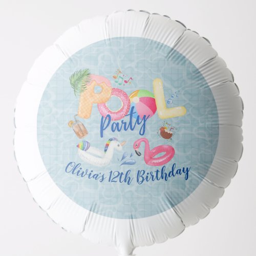 Pool Party Balloon