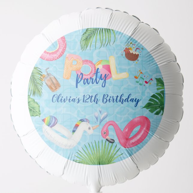 Pool Party  Balloon (Front)
