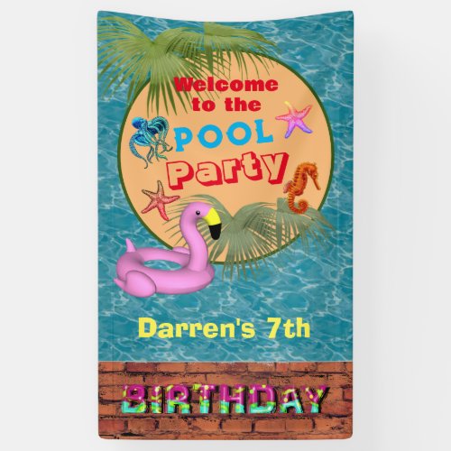 Pool party  banner