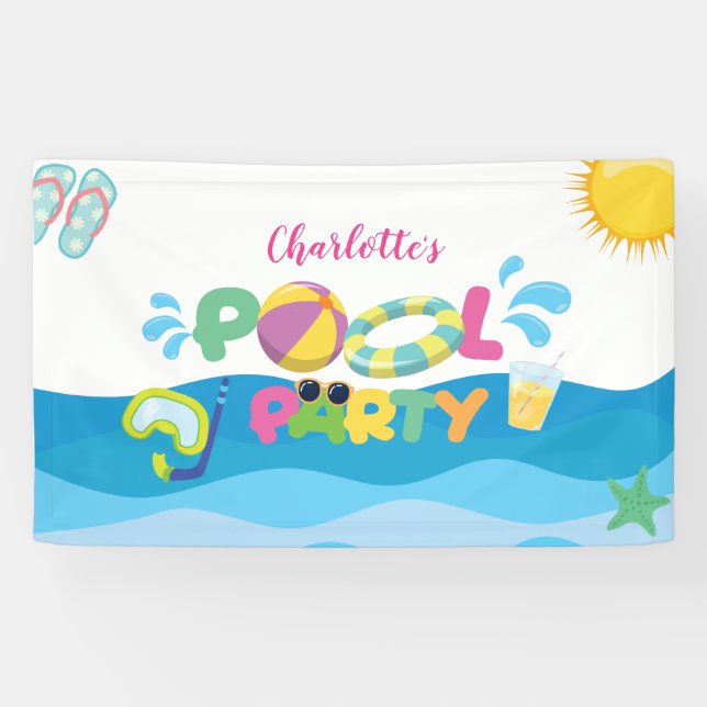 Pool Party Banner (Horizontal)