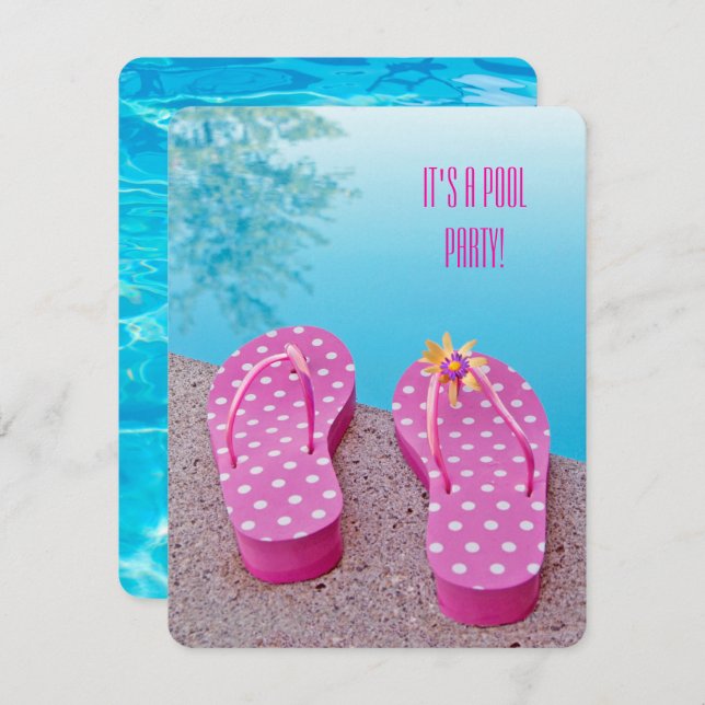 Pool Party Bash Invitation (Front/Back)