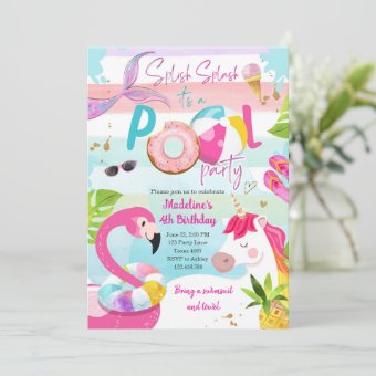 Unicorn And Flamingo Pool Party main image 1
