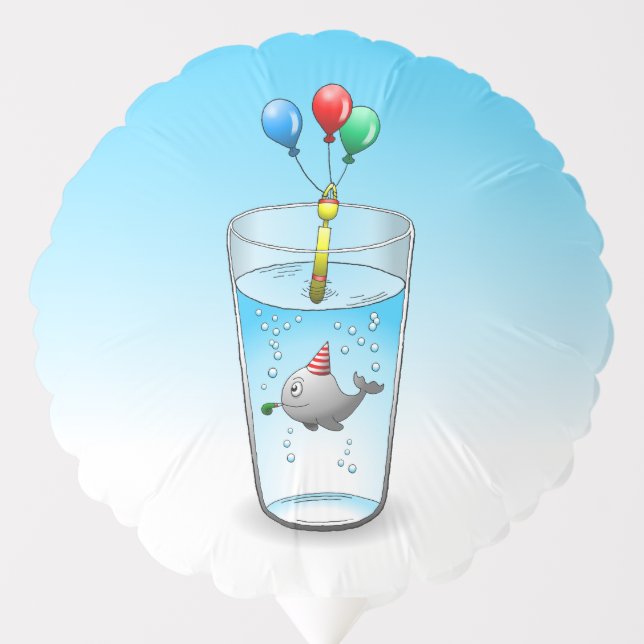 Pool Party Birthday Balloon (Front)