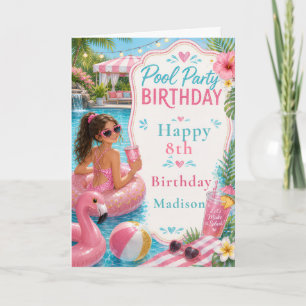 Pool Party Birthday Card