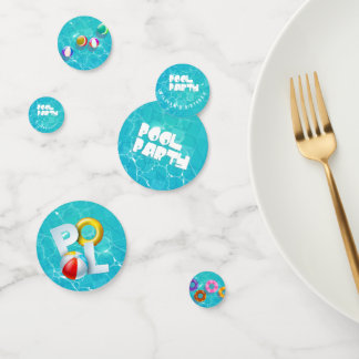 Pool Party Birthday Confetti