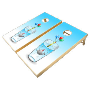 Pool Party Birthday Cornhole Set