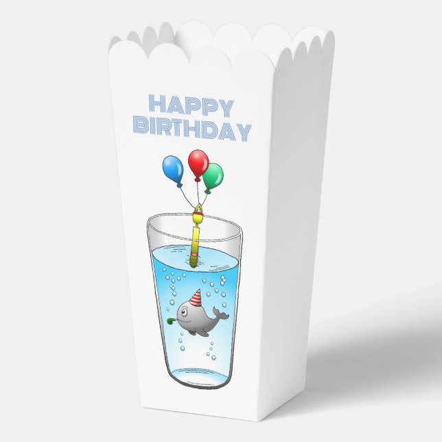 Pool Party Birthday Favor Boxes (Front)