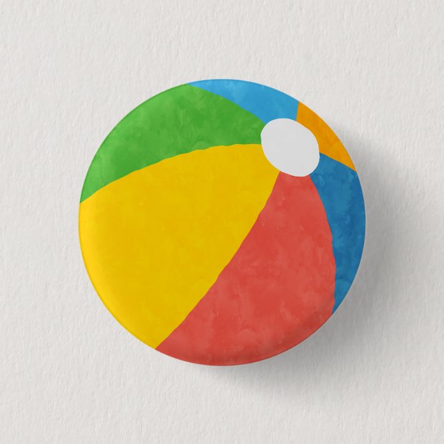 Pool Party Birthday Favors  Button (Front)