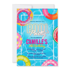 Pool Party Birthday Invitation