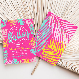 Pool Party Birthday Invitation | Pool Party