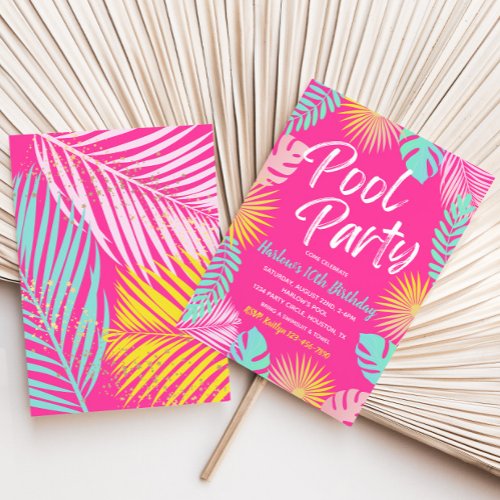 Pool Party Birthday Invitation | Pool Party 