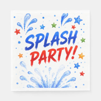 Pool Party Birthday Napkins