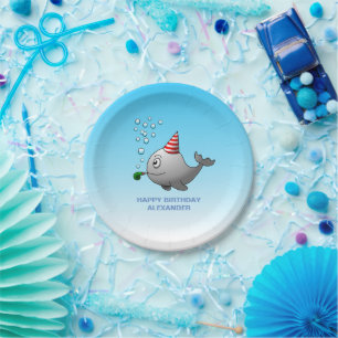 Pool Party Birthday Paper Plates