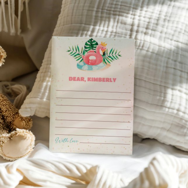 Pool Party Birthday Party Time Capsule Notecard (Creator Uploaded)