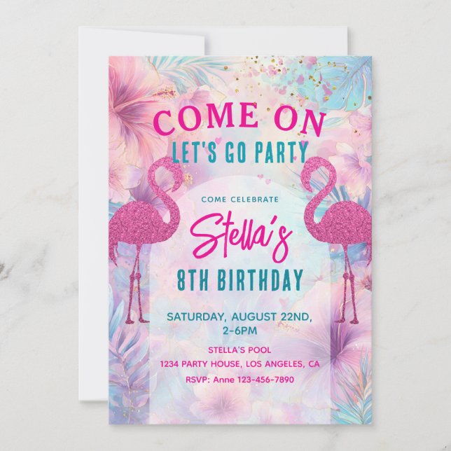 Pool Party Birthday | Pool Party  Invitation (Front)