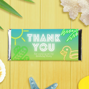 Pool Party Boy Birthday Hershey Bar Favors