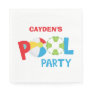 Pool Party Boy Birthday  Napkins