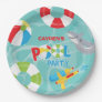 Pool Party Boy Birthday Shark Float Paper Plates