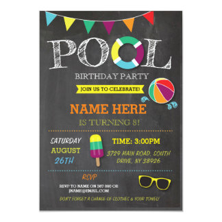 beach birthday invitations