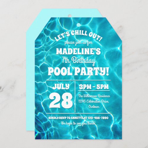 Pool Party Celebration Invitation
