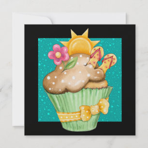 Pool Party Cupcake ! - SRF Invitation