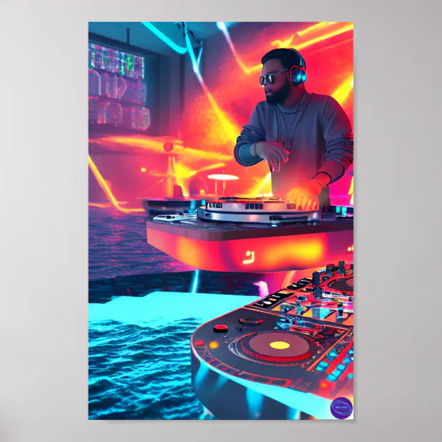 POOL PARTY DJ POSTER | Zazzle