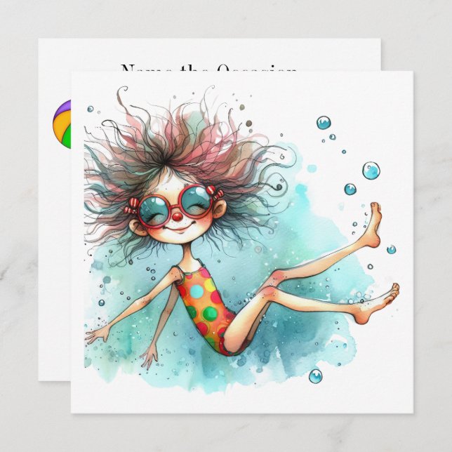 Pool Party, etc. Invitation (Front/Back)