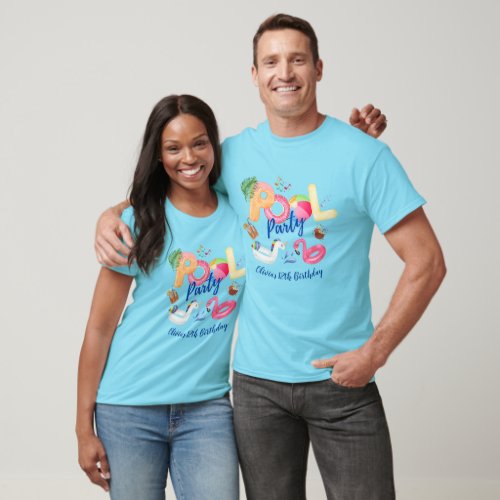 Pool Party Family Matching T_Shirt