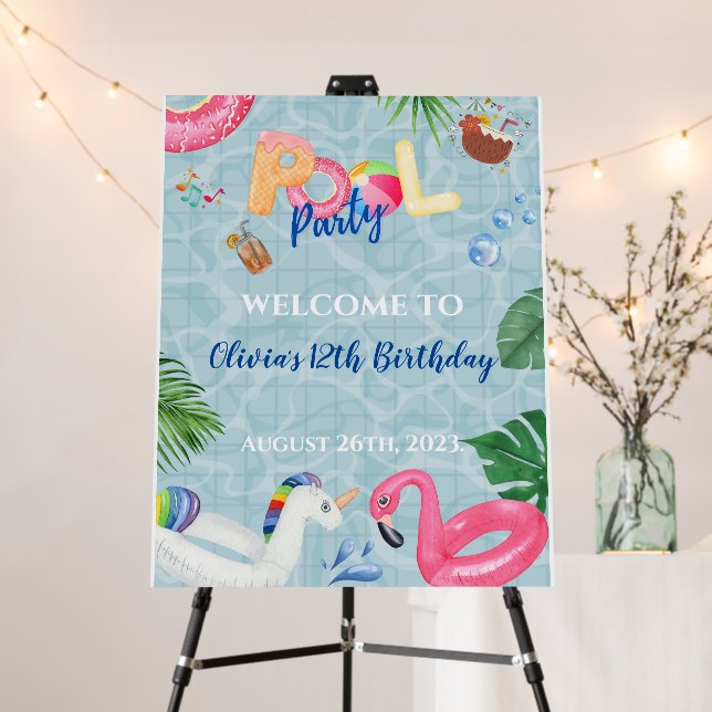 Pool Party Foam Board (In Situ (Stand))
