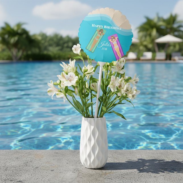 Pool Party for 30th Birthday Balloon (Creator Uploaded)