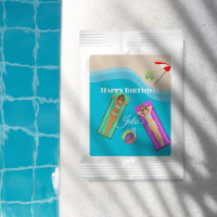 Pool Party for 30th Birthday Favor