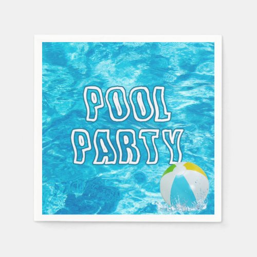 Pool Party Fun Napkins
