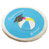 Pool Party Graduation Party Sugar Cookie (Angled)