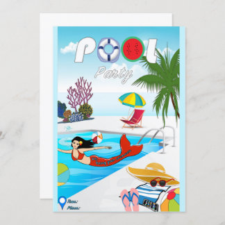 Pool Party Invitation
