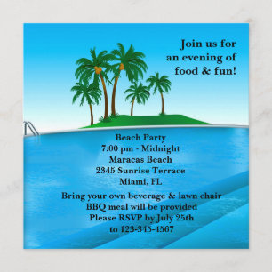 Pool Party Invitation