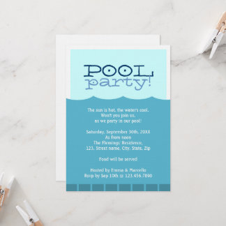 Pool Party Invitation