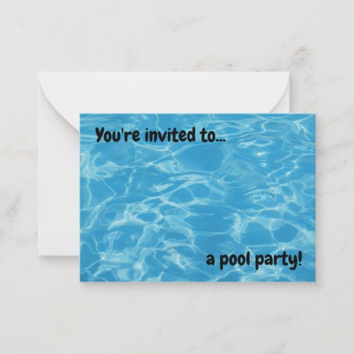 Pool Party Invitation